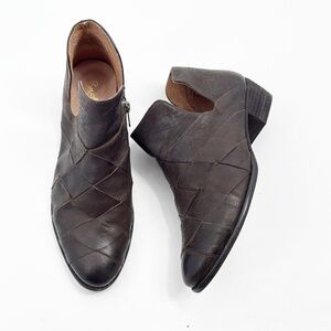 Anthropologie Dark Brown Ankle Boots